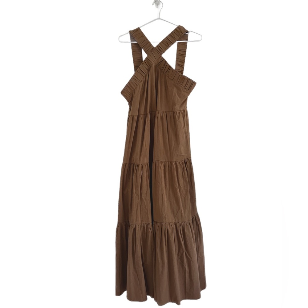 Criss Cross Halter Neck Dress
